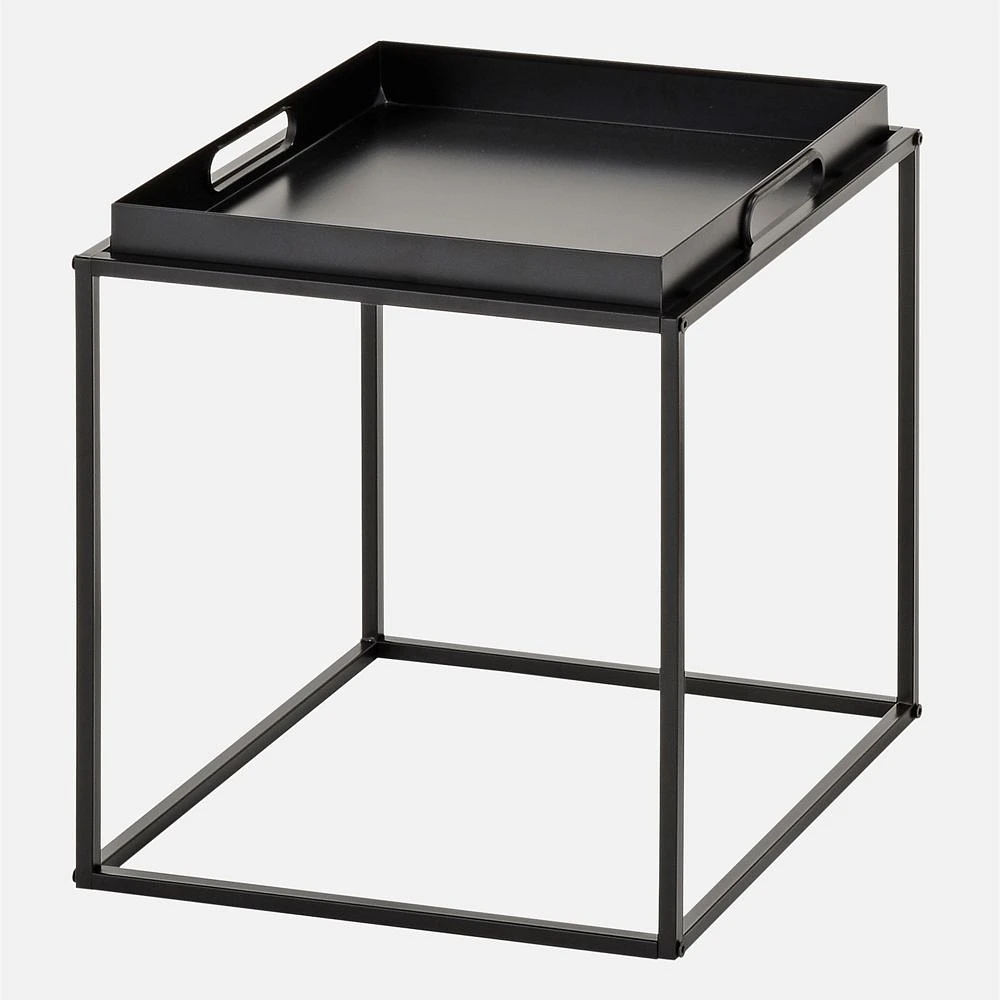 Angelica Table with Removable Tray - Black