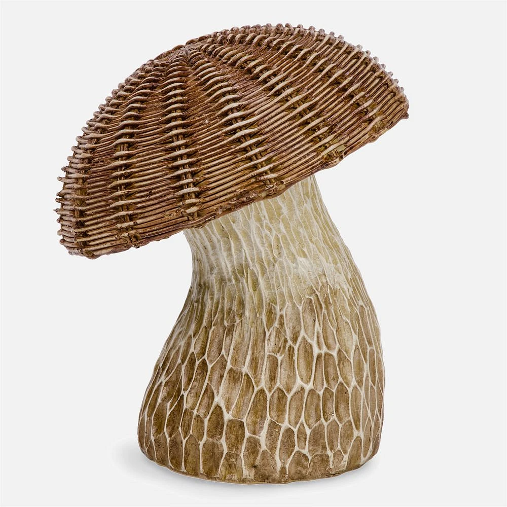 Decor Mushroom With Woven Top