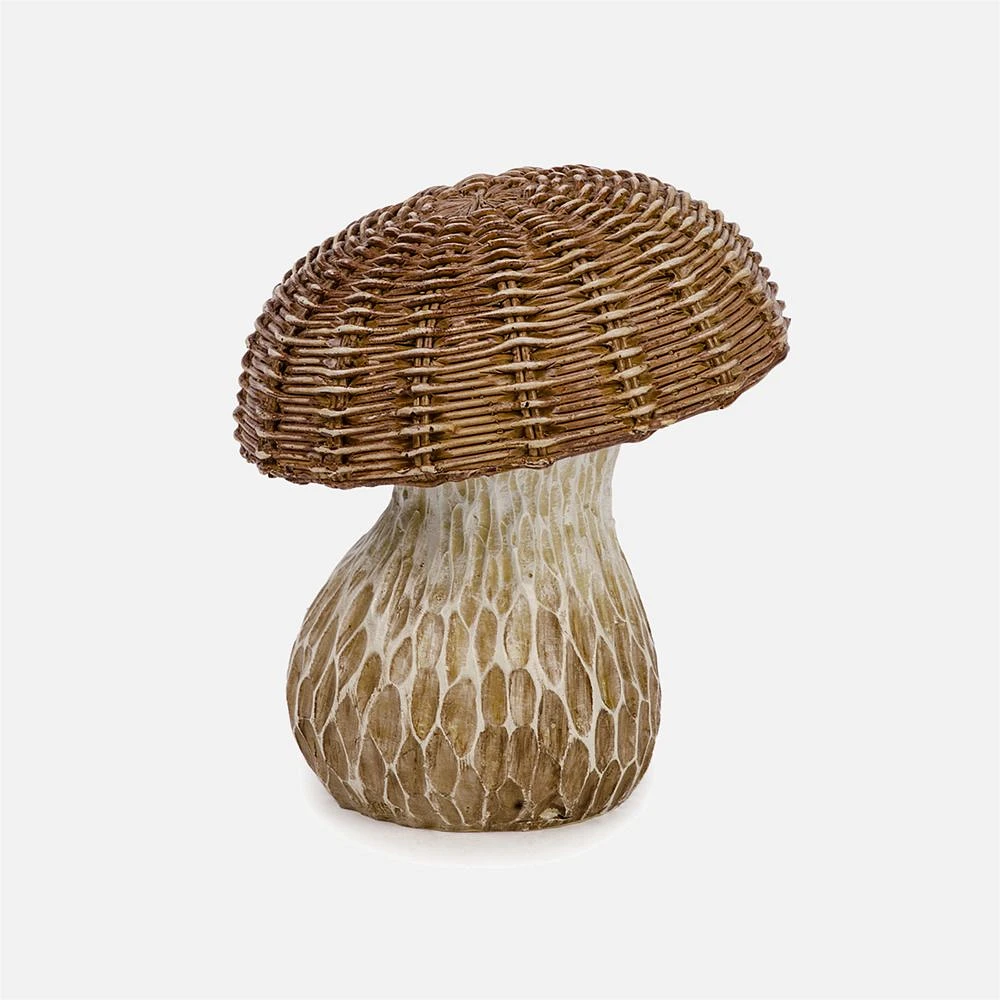 Decor Mushroom With Woven Top