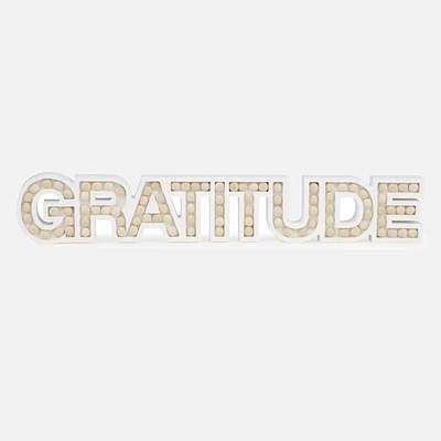 Attitude Gratitude Décor blanc perlé  