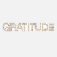 Attitude Gratitude Décor blanc perlé  