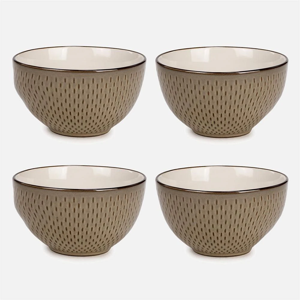 Bols en céramique, ensemble de 4 - Beige