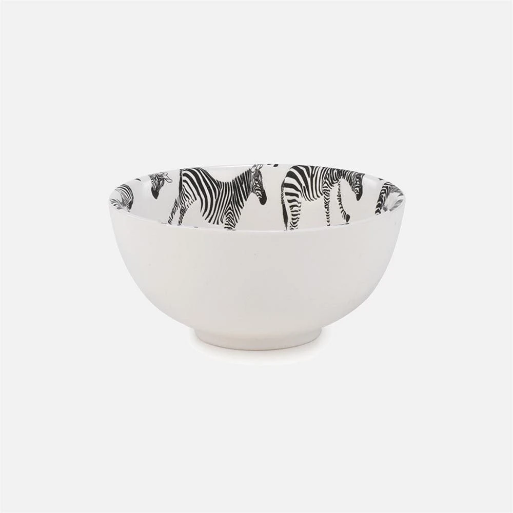 Small Bowl with zebra motif - 4.5 x 3"
