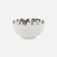 Small Bowl with zebra motif - 4.5 x 3"