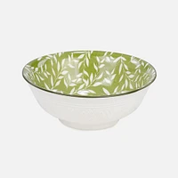 Large Foliage Bowl, 8 x 3" - Green