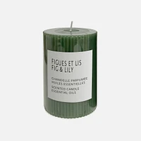 Pillar Candle 4" Green - Lily & Fig