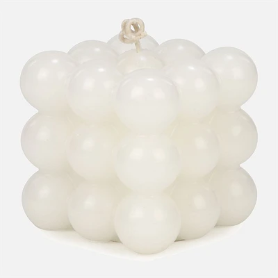White Bubble Candle - Vanilla