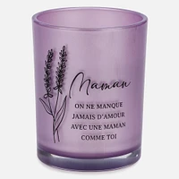 Bougie parfumée en verre - Maman