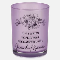 Purple Glass Scented Candle