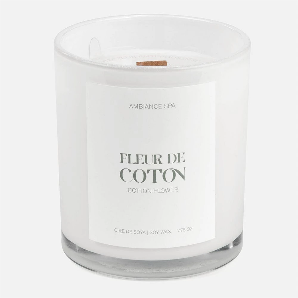 Bougie de soja parfumée - Fleur de coton