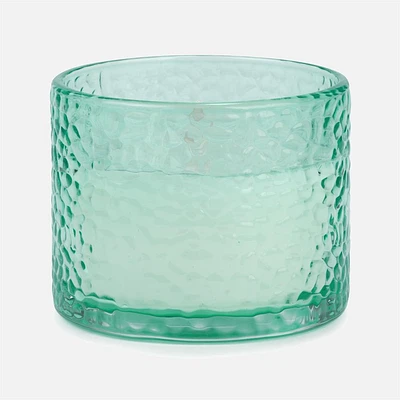 Turquoise Glass Scented Candle