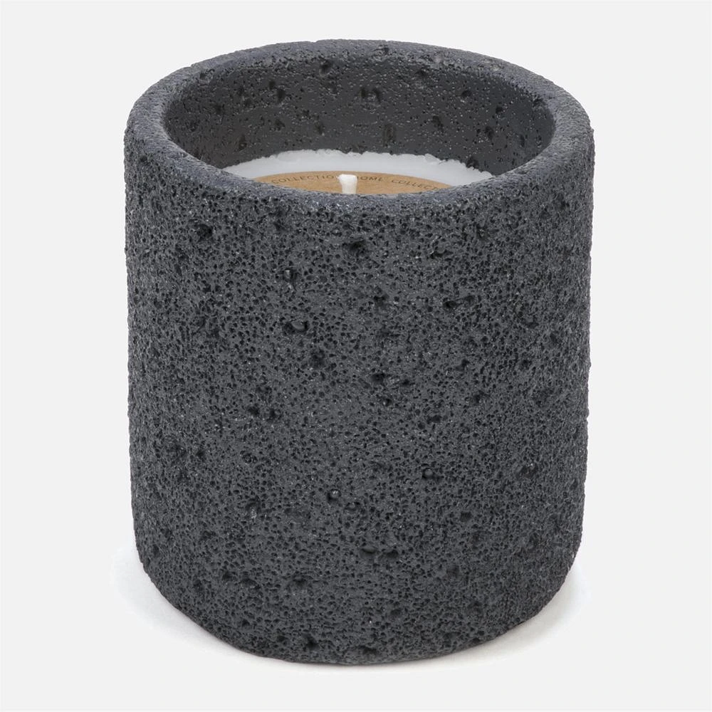 Textured Candle - Dark Grey