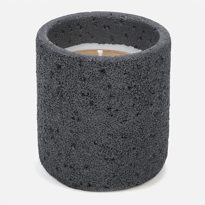 Textured Candle - Dark Grey
