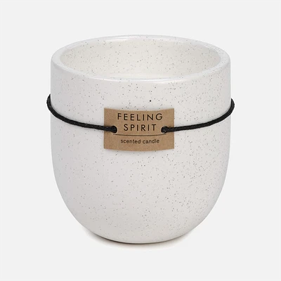 Scented Ceramic Candle - 3" - White