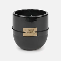 Scented Ceramic Candle,  3" - Black