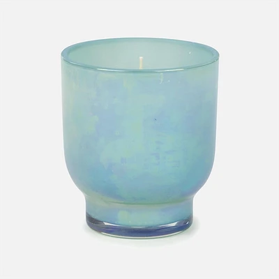 Hawaiian Surf Glass Candle, 3.5x4" - Aqua 