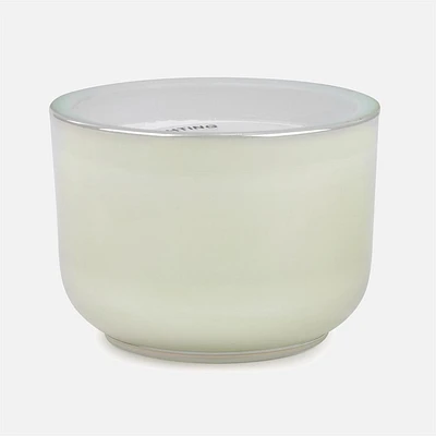 Ivory Glass Scented Candle, 4" x 3"