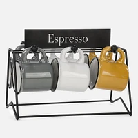 Espresso Cups 4oz, Set of 6 - Assorted