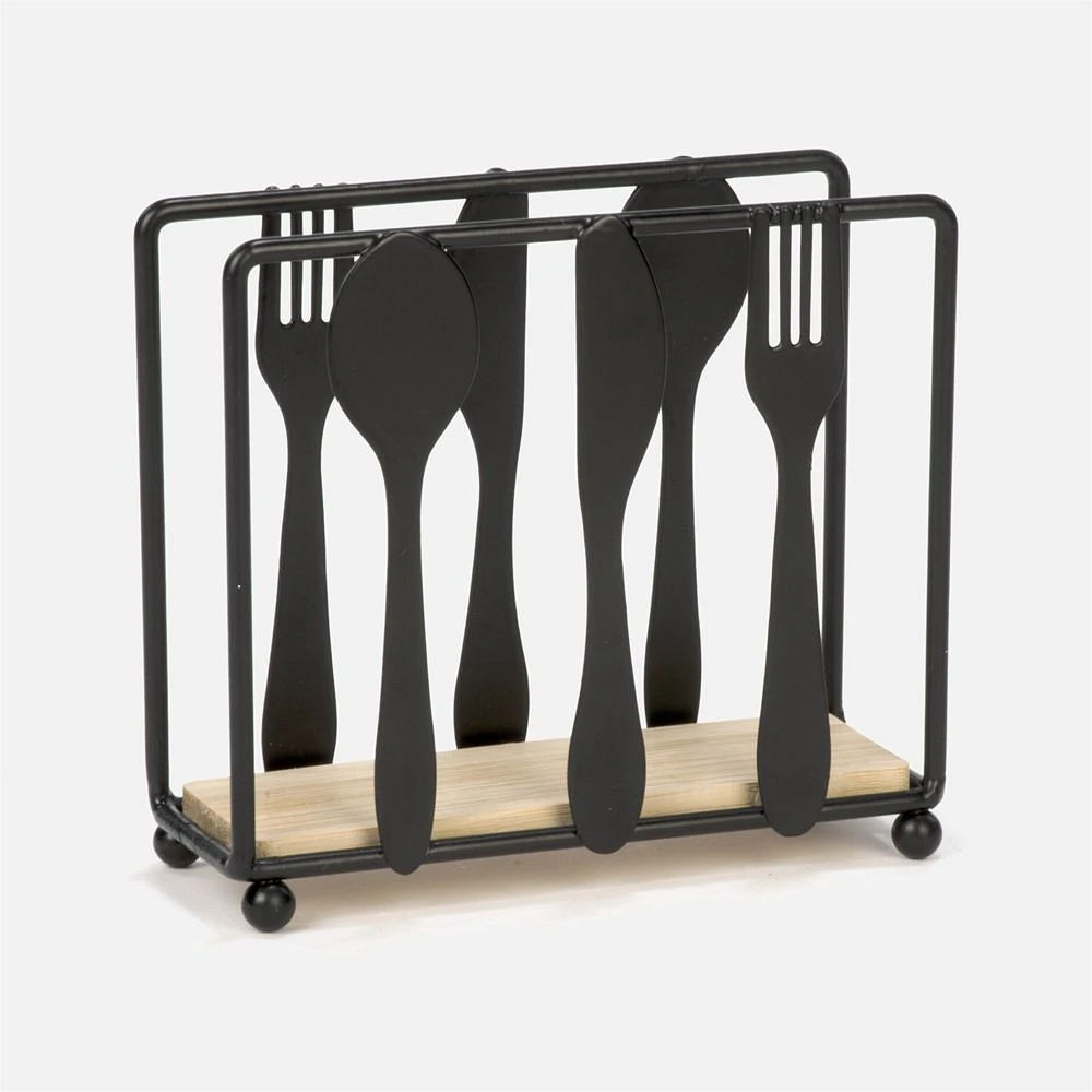 Metal Utensil Napkin Holder