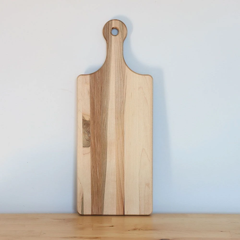 Maple Reversible Cutting Board with Handle by CL CUISILUXE