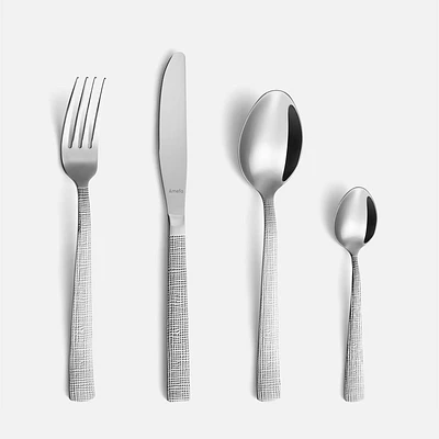 20-Piece Linen Cutlery Set by Amefa