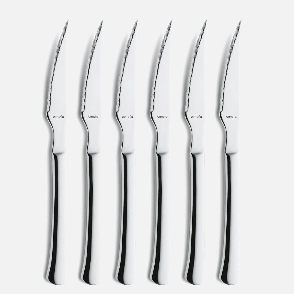 Chuletero 6-Piece Steak Knife Set by Amefa