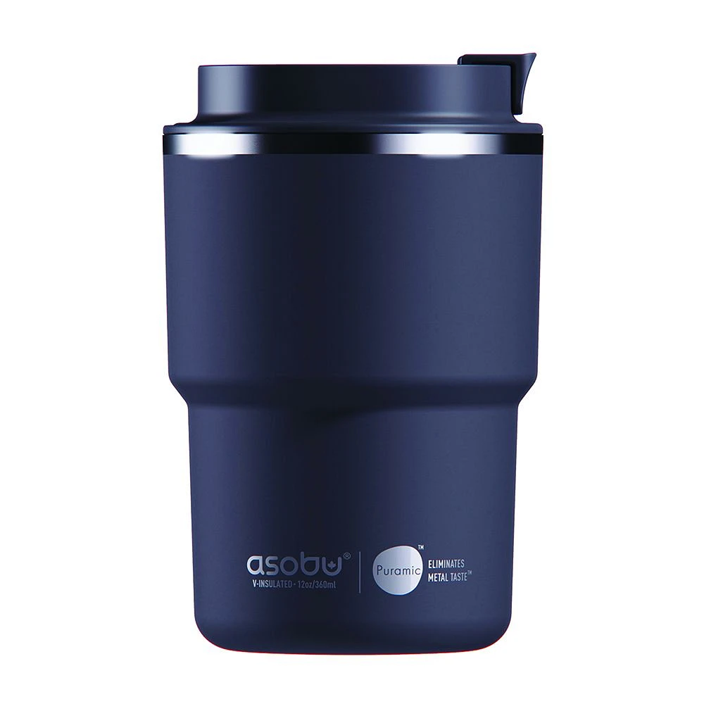 Black Travel Tumbler Coffee Express by asobu - 12 oz