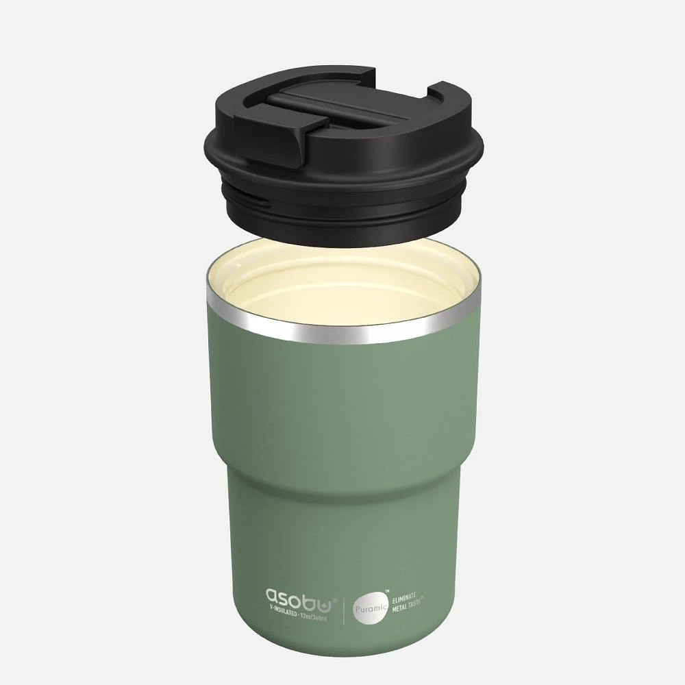 ASOBU Coffee Express Travel Mug, 12 oz - Green