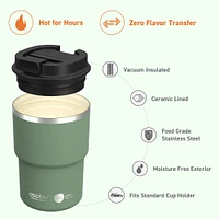 ASOBU Coffee Express Travel Mug, 12 oz - Green