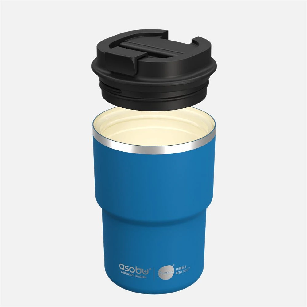 ASOBU Coffee Express Travel Mug - Blue, 12 oz 