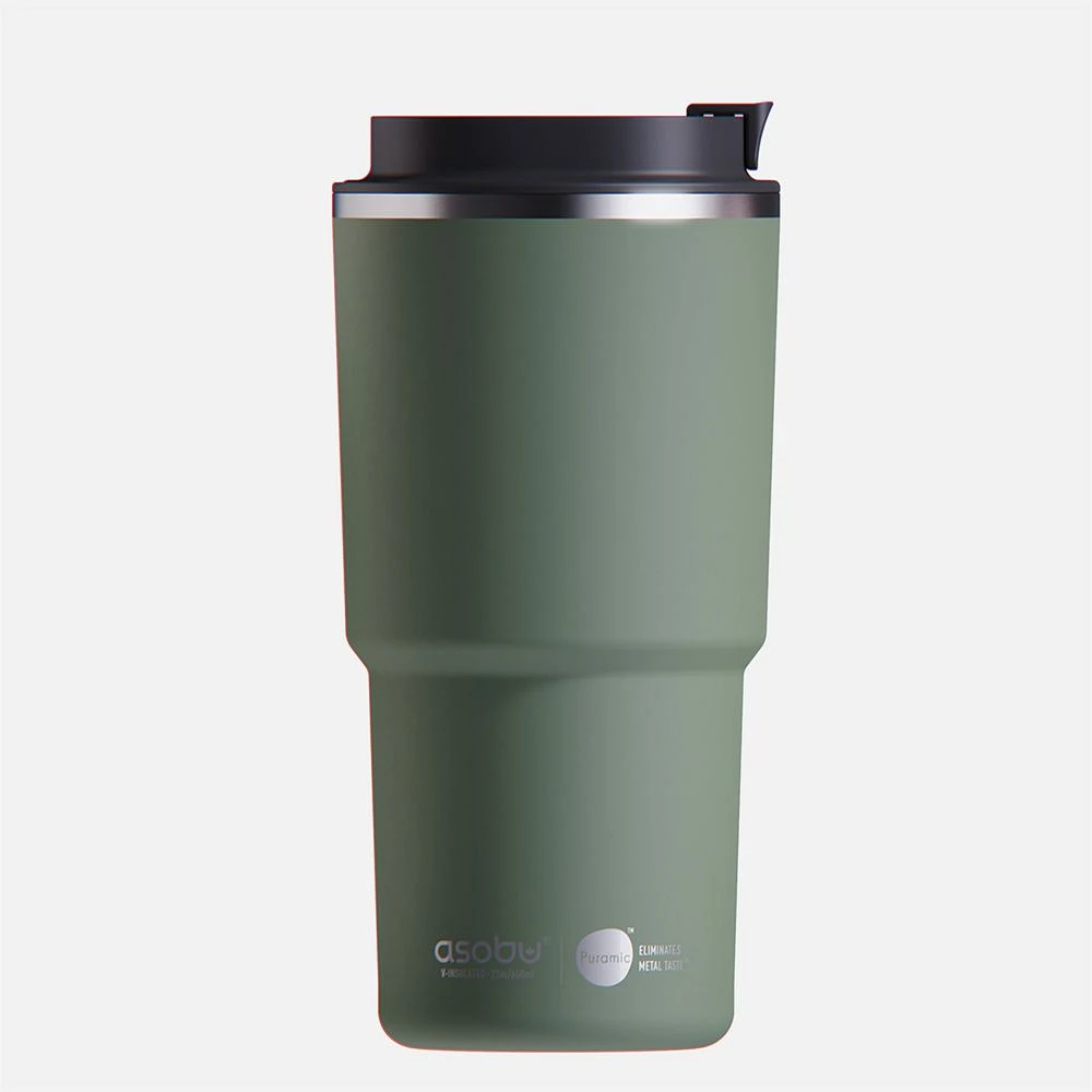 ASOBU Pick Me Up Travel Mug - Green, 20 oz 