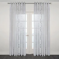 Andria Sheer Jacquard Grommet Curtain