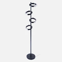 Annick LED C-Shaped Floor Lamp - Black