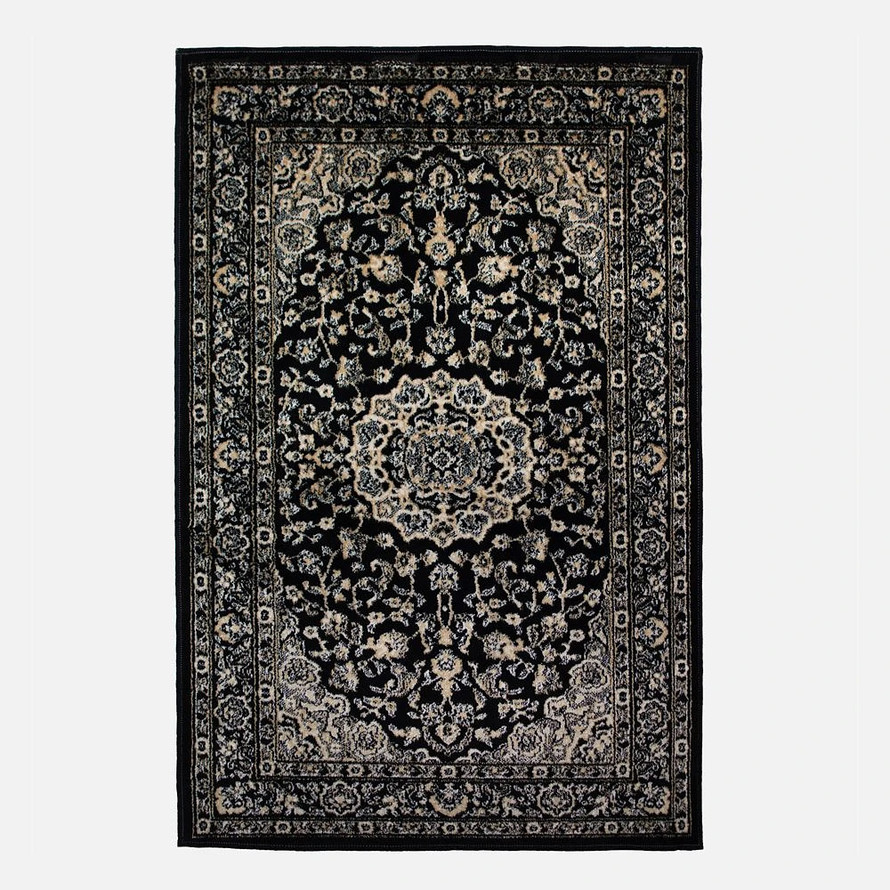 Tapis Art « Silk Tabriz » 2x4' - noir 