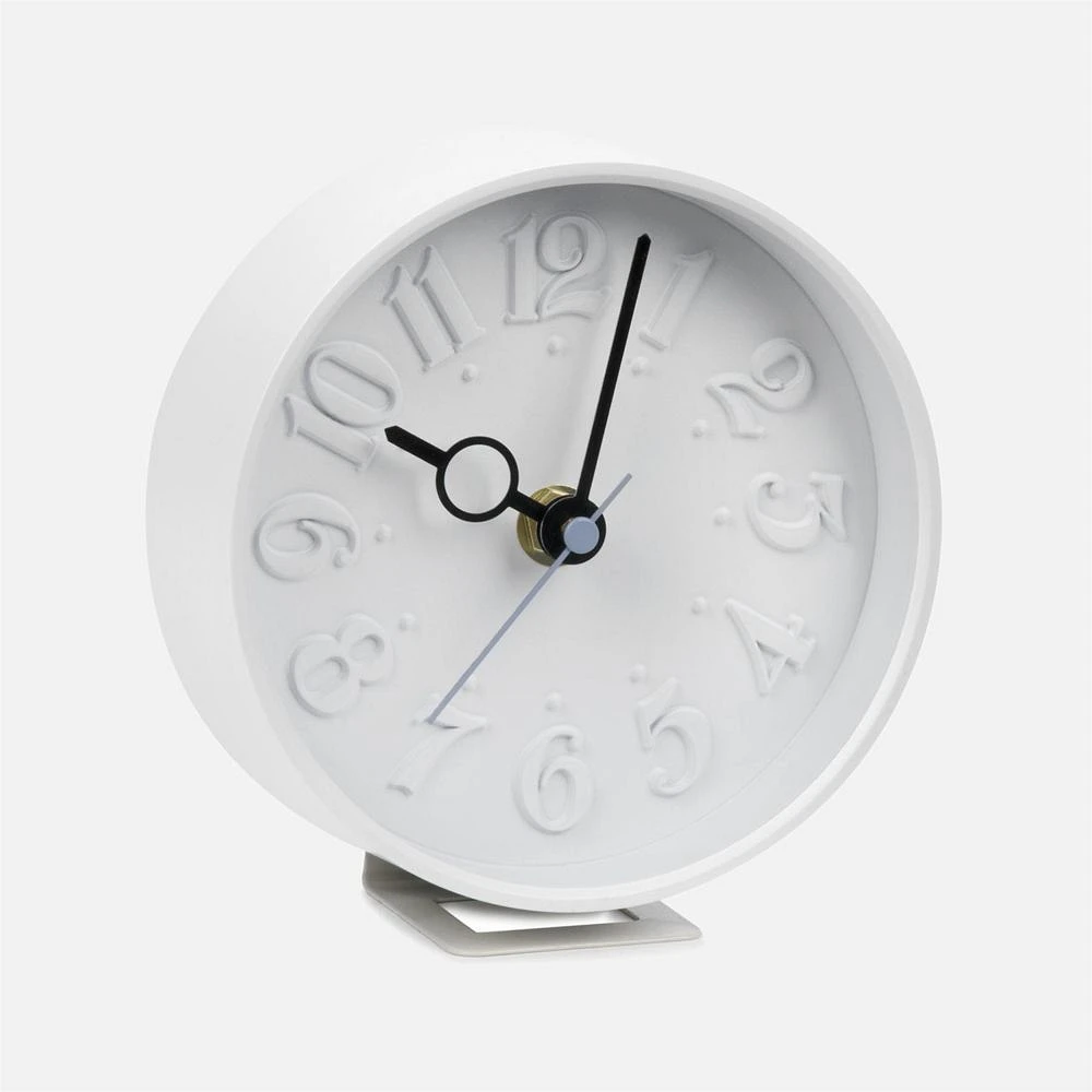 Round White Alarm Clock