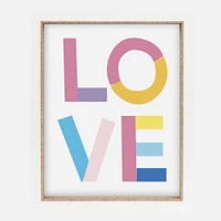 White and Natural Love Picture Frame - 8 x 10"