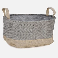 Set of 3 Storage Basket - Grey & Natural