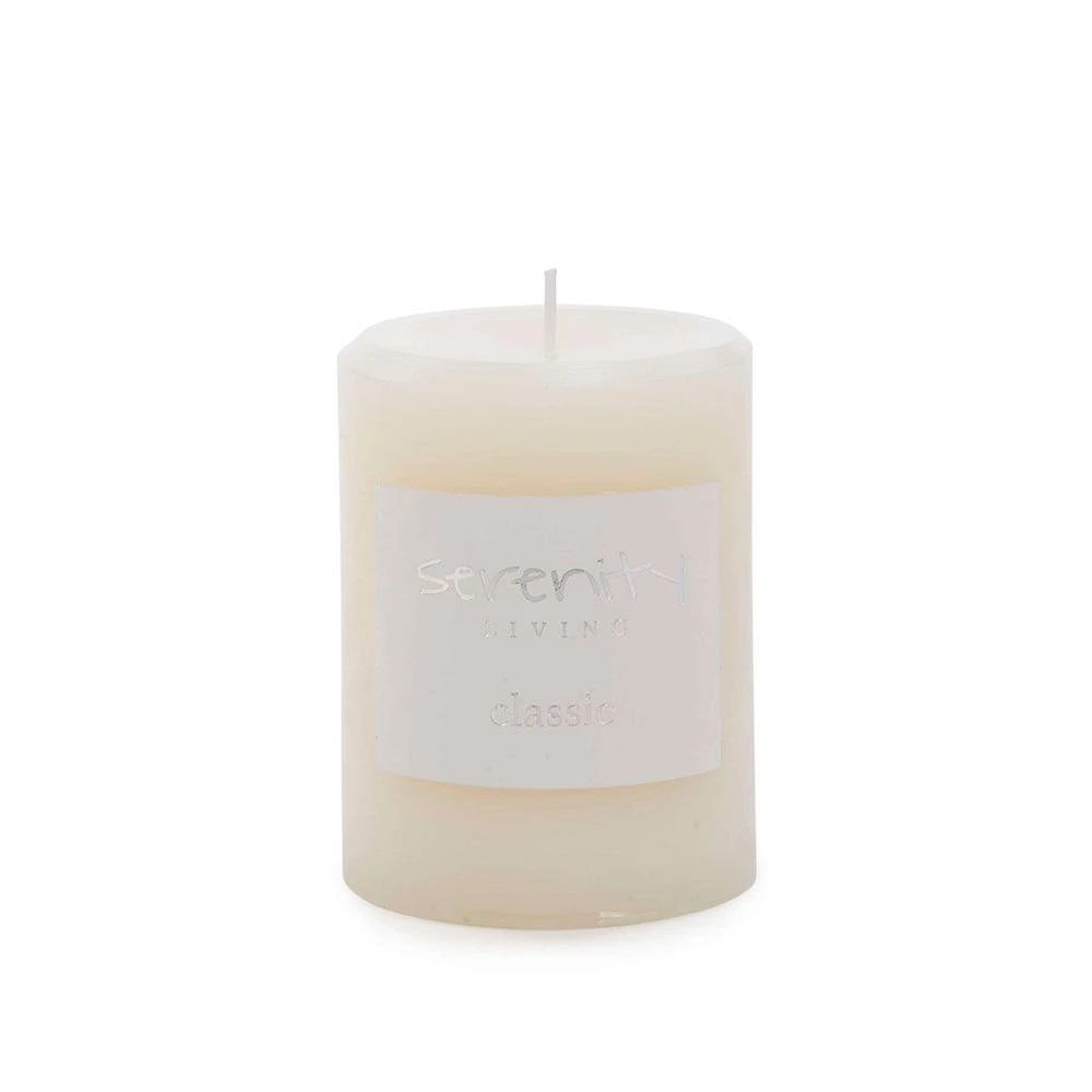 Serenity 4" Candle Pillar - Ivory