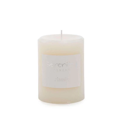 Serenity 4" Candle Pillar - Ivory