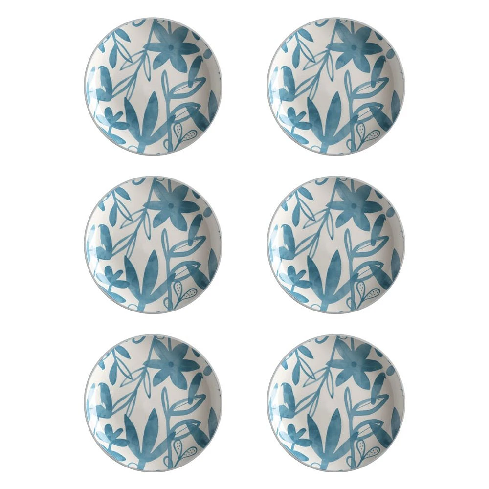 Set of 6 Dusk Blue Side Plates by Maxwell & Williams (20 cm) - Blue