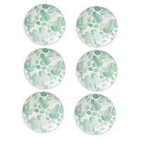 Set of 6 Giverny Green Side Plates by Maxwell & Williams (20 cm) - Green