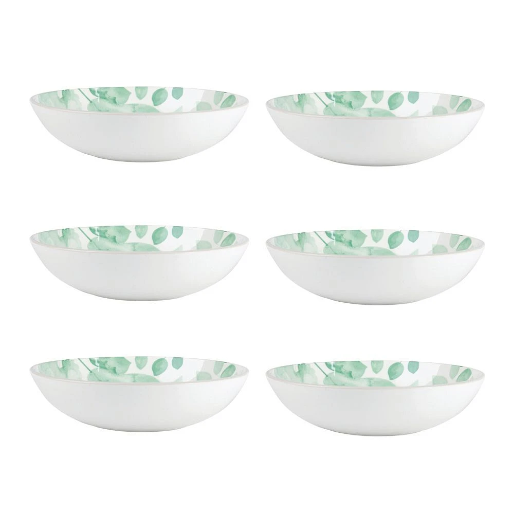 Set of 6 Giverny Green Bowls by Maxwell & Williams (20 cm) - Green