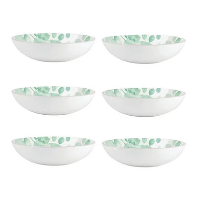 Set of 6 Giverny Green Bowls by Maxwell & Williams (20 cm) - Green