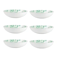 Set of 6 Giverny Green Bowls by Maxwell & Williams (20 cm) - Green