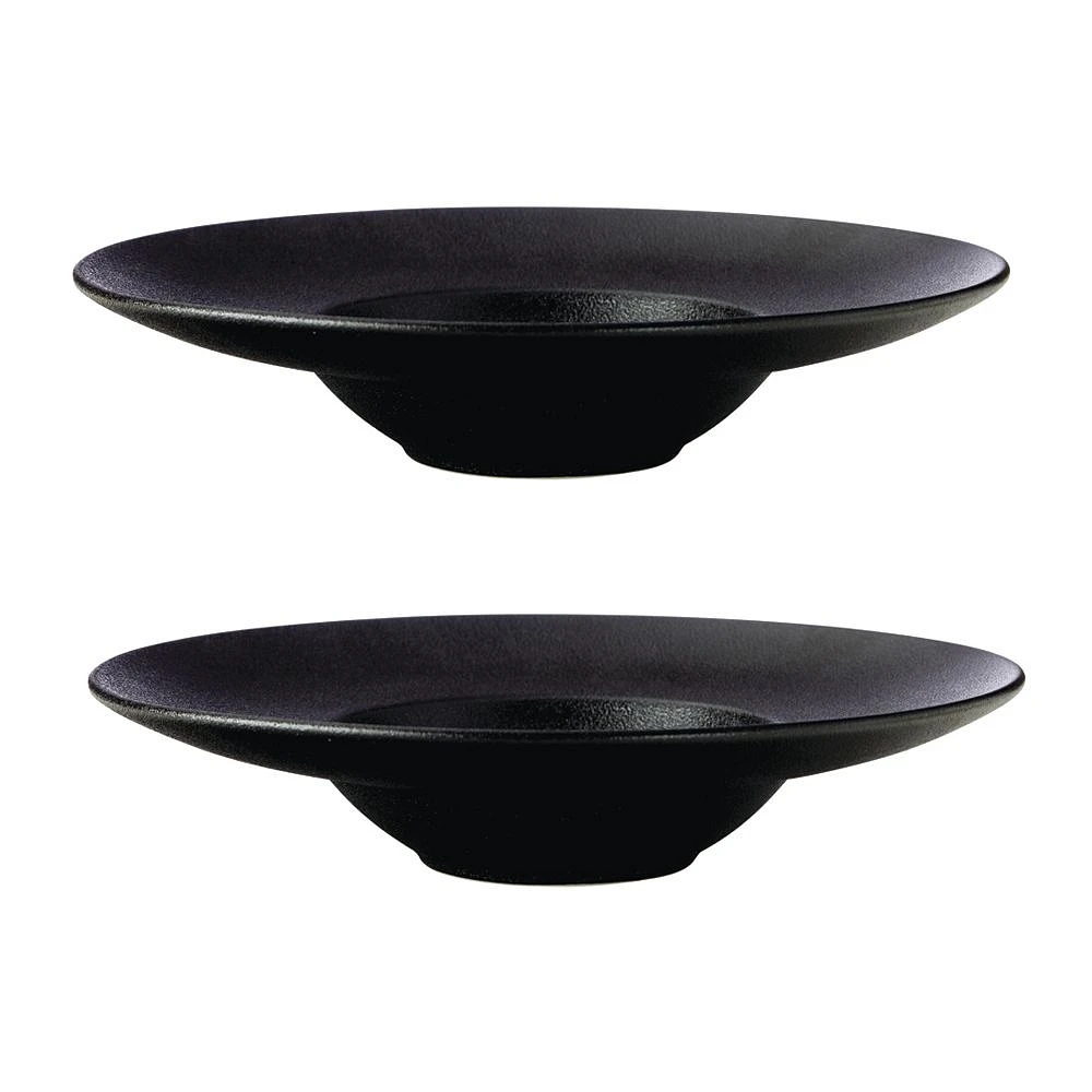 Set of 2 Caviar Show Plates by Maxwell & Williams (28 cm)