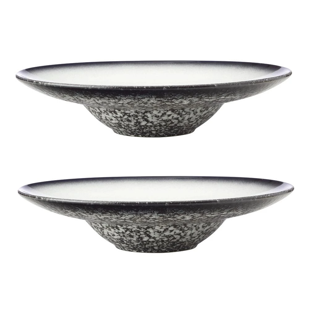 Ensemble de 2 assiettes de présentation « Granite » par Maxwell & Williams (28 cm)