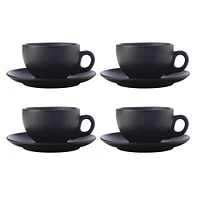 Set of 4 Caviar Cups & Saucers by Maxwell & Williams (250 ml)