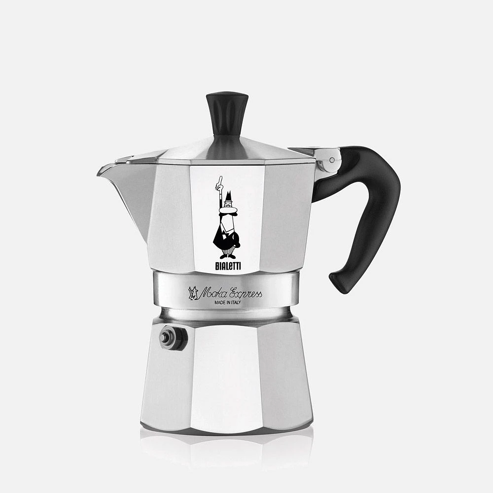 Bialetti Moka Express Cafetière à espresso 3 tasses pour cuisinière