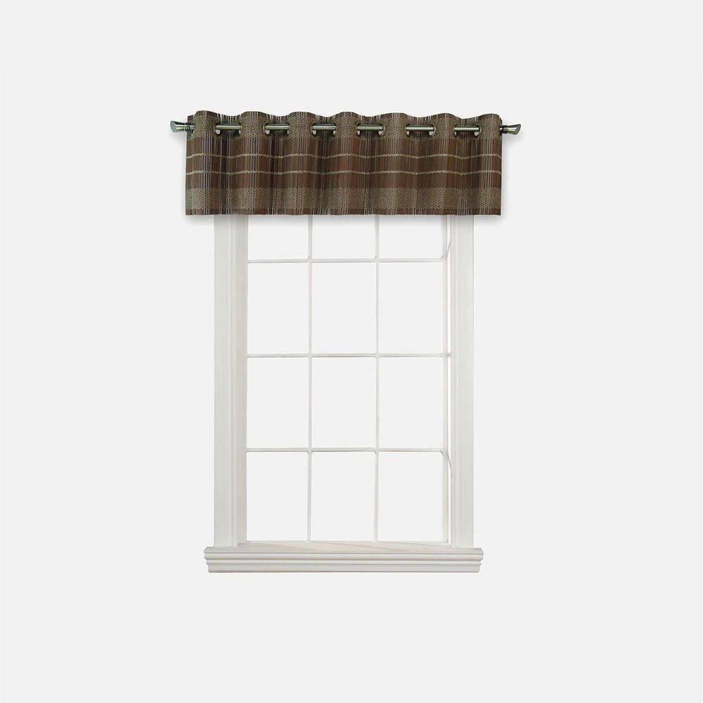 Bamboo Grommet Valance - Walnut (72" x 12")