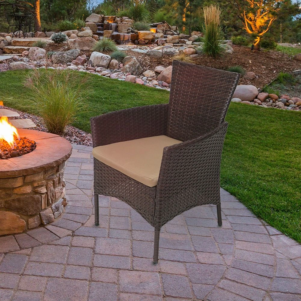 Brielle Patio Set, 4-Piece - Brown